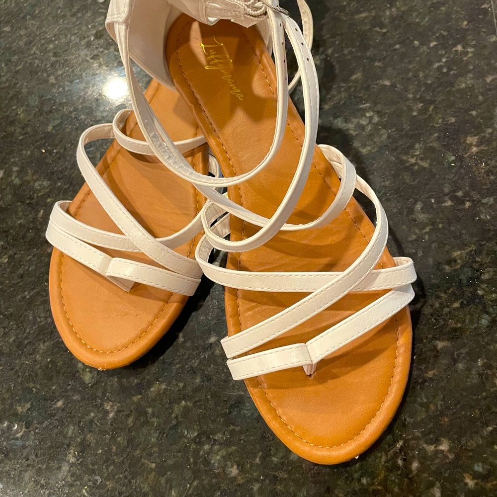 White Sandals 11